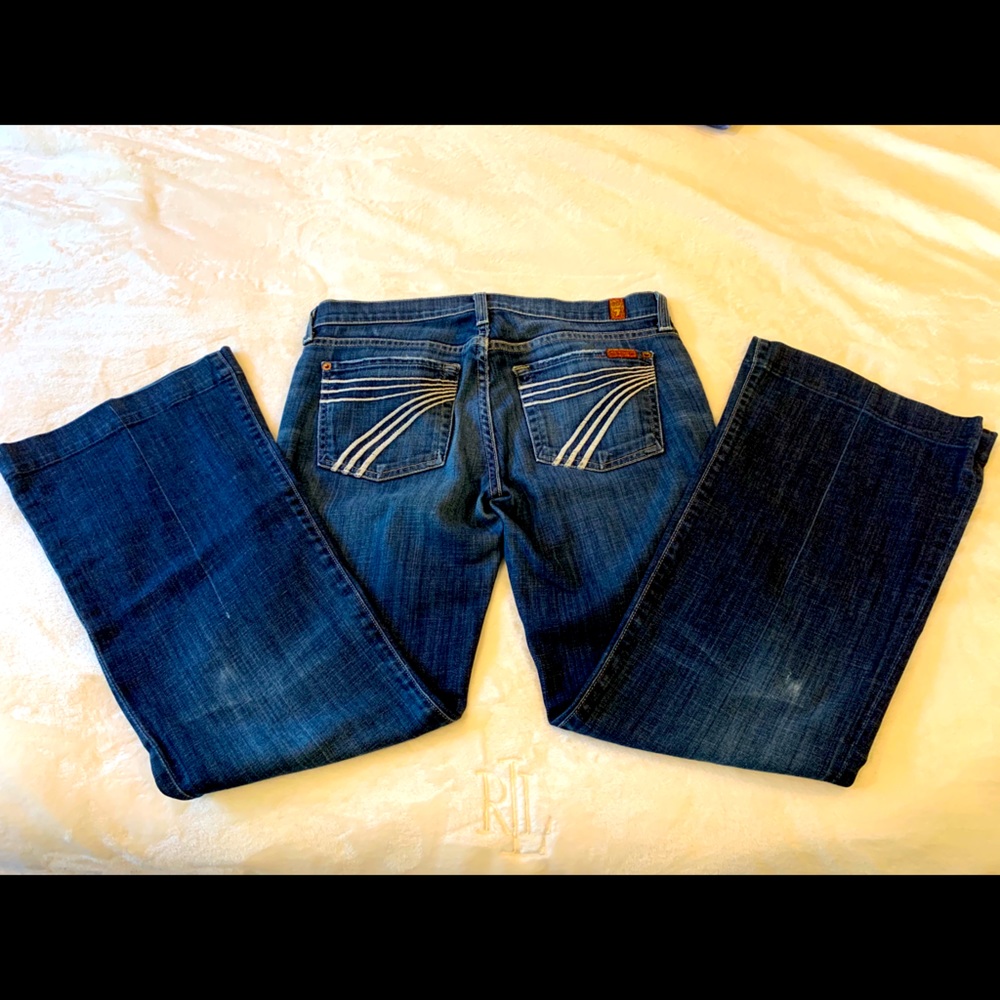 Size 27 7 for all mankind Dojo flip flop.